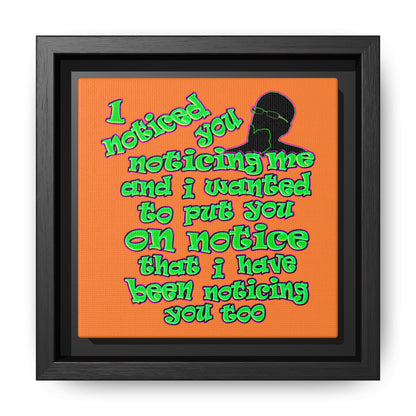 noticed you noticing - framed canvas art (crusta)