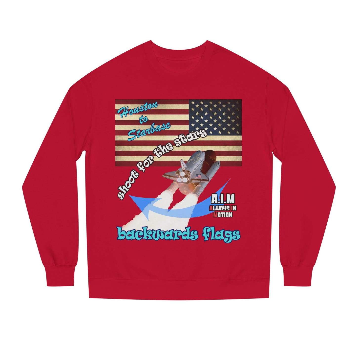 shoot for the stars - Unisex Crew Neck Sweatshirt