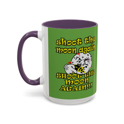 shoot the moon again - Accent Mug (green)