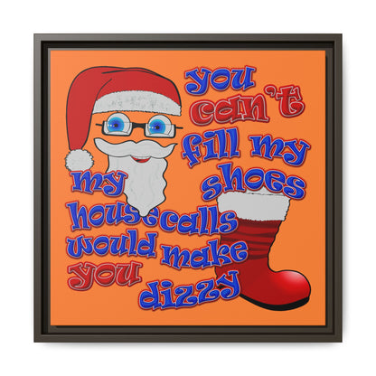 santa's shoes - framed canvas art (crusta)