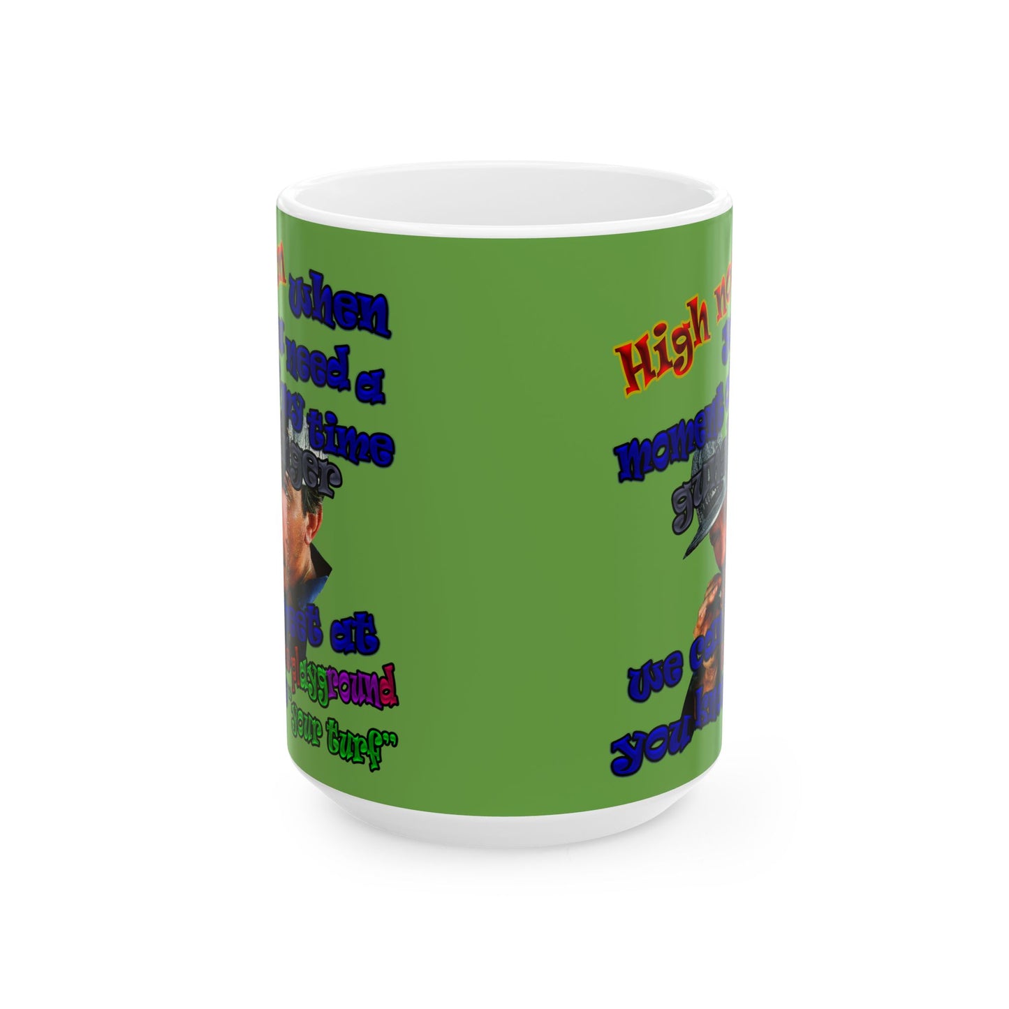 high noon - White Mug (green)