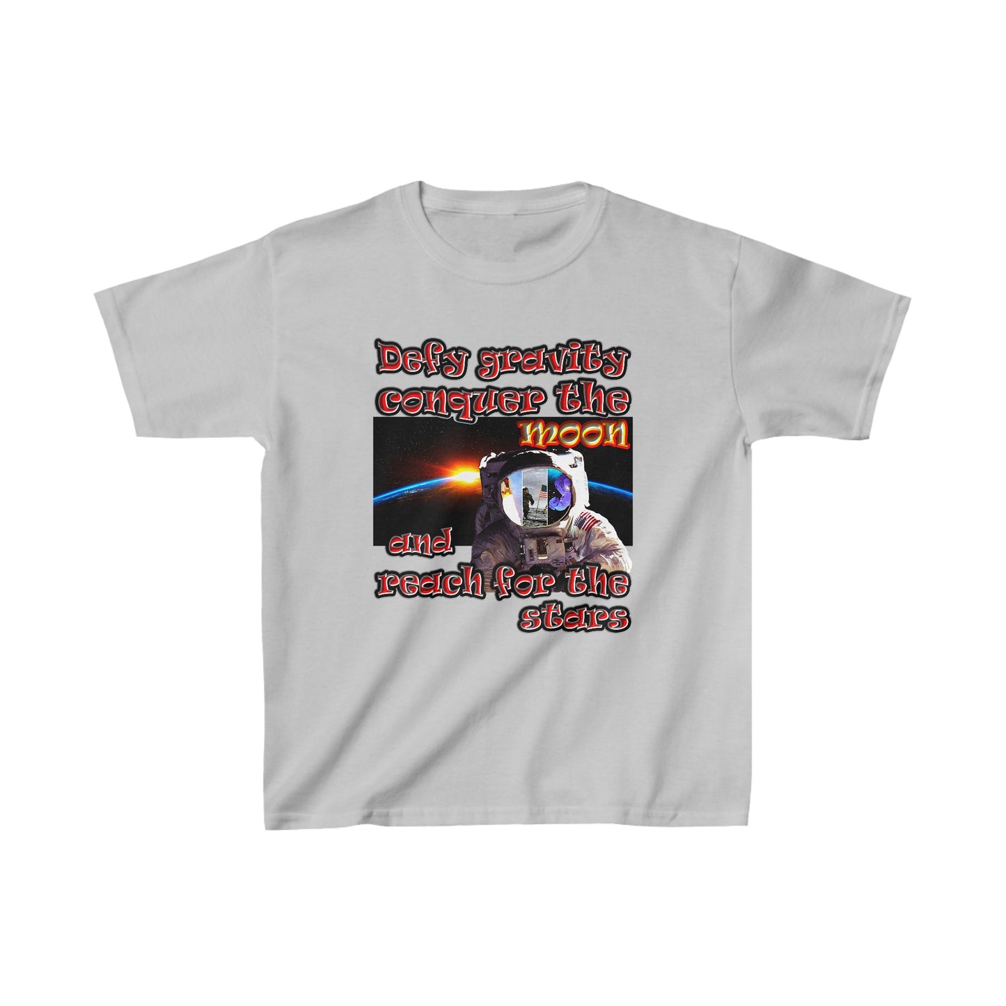 defy conquer reach - Kids Heavy Cotton™ Tee