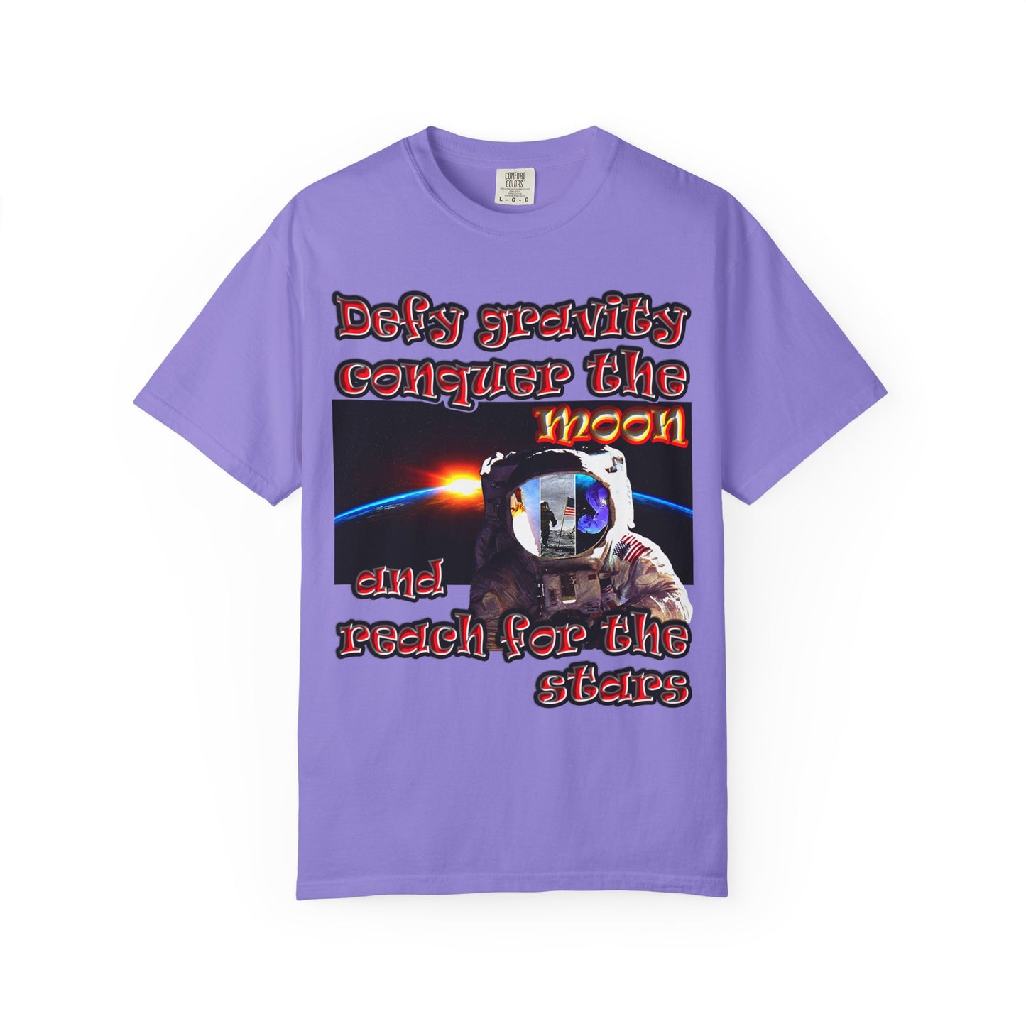 defy conquer reach - Unisex Garment-Dyed T-shirt