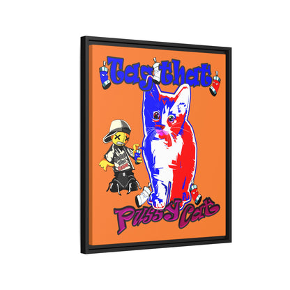 tag that - framed canvas art (crusta)