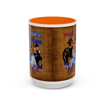 rw&b lives matter - Accent Mug (brown papyrus)