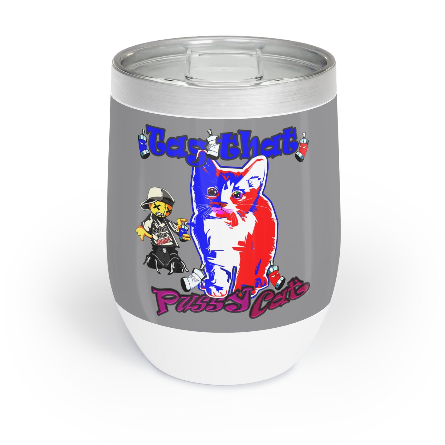 tag that - Chill Wine Tumbler (grey)