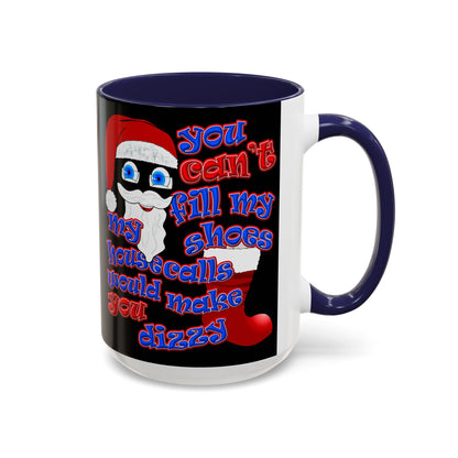 santa's shoes - Accent Mug (black)