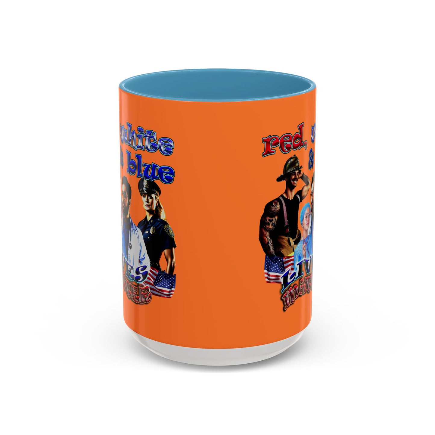rw&b lives matter - Accent Mug (crusta)
