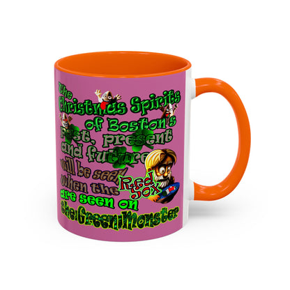christmas spirits of boston - Accent Mug (light pink)
