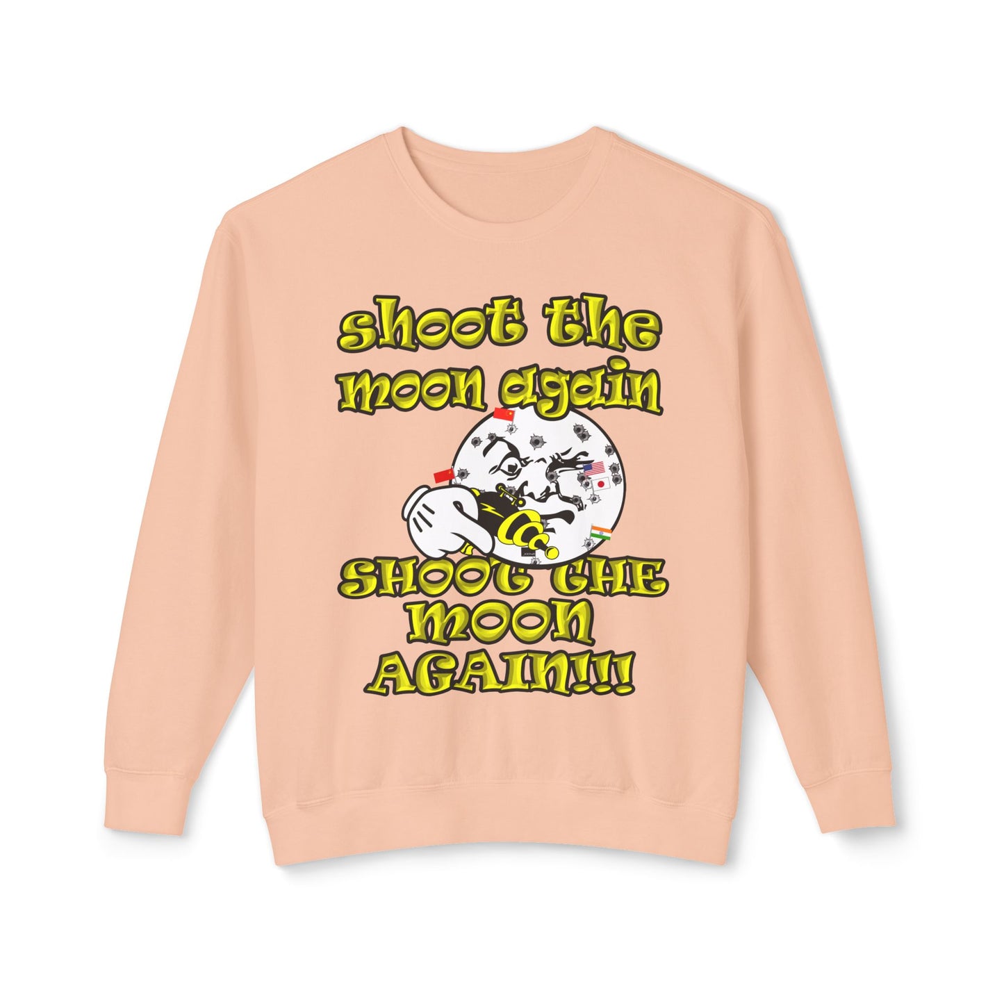 shoot the moon again - Unisex Lightweight Crewneck Sweatshirt