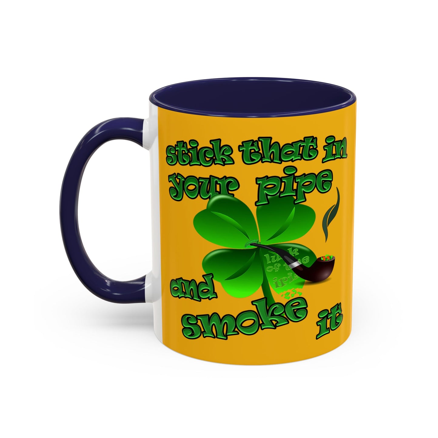 celtics logo - Accent Mug (yellow)