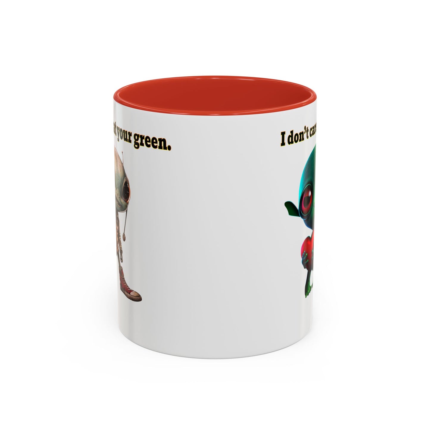 I don't care that your grey - Accent Mug (white)