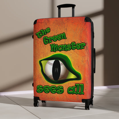 green monster - Suitcase (burnt orange)