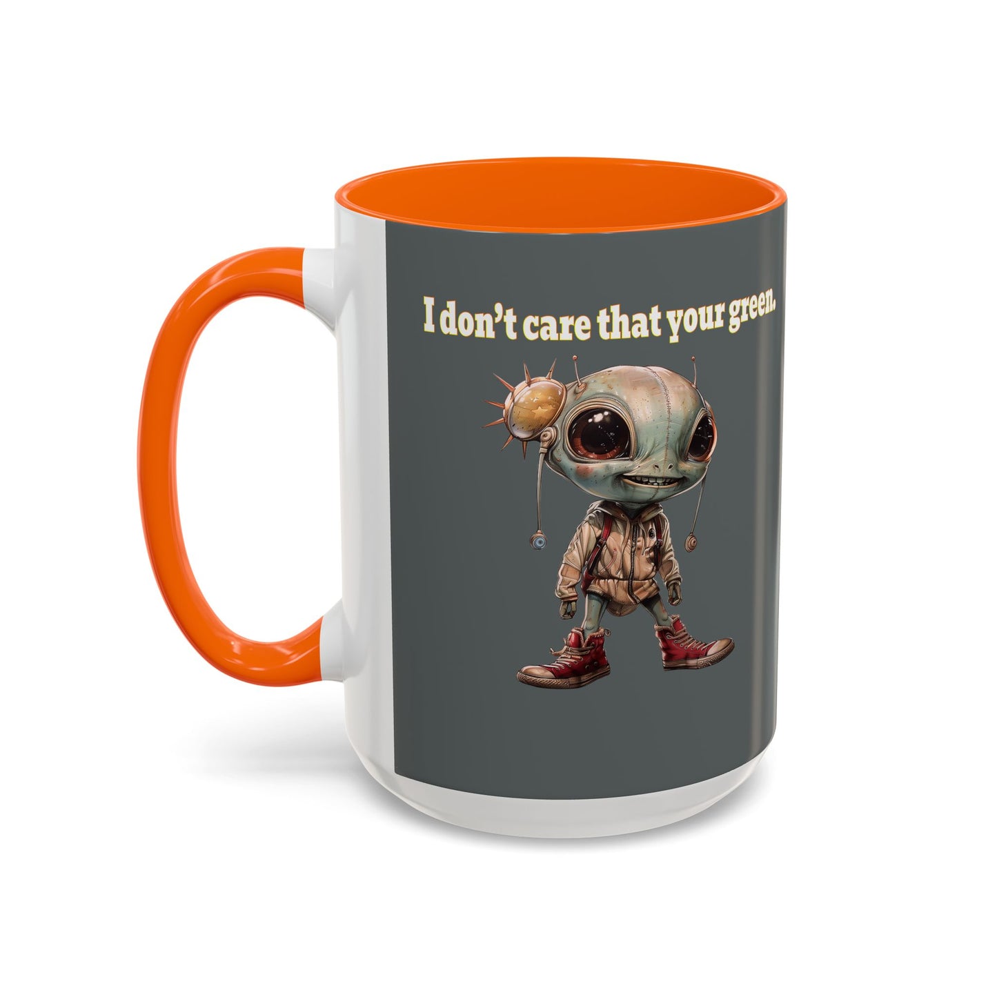 I don't care that your grey - Accent Mug (dark grey)