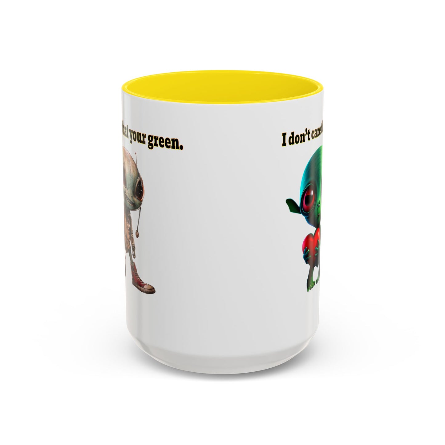 I don't care that your grey - Accent Mug (white)