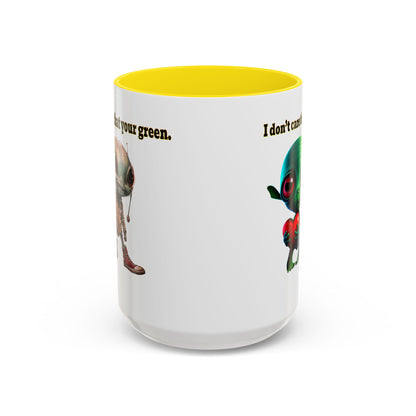 I don't care that your grey - Accent Mug (white)