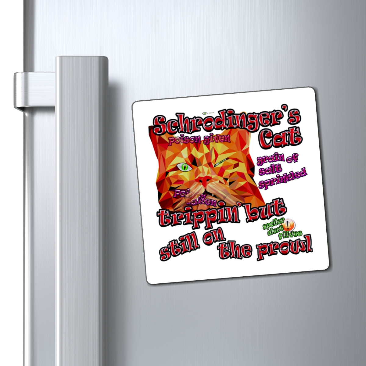 schrodinger's cat - Magnets - (white)