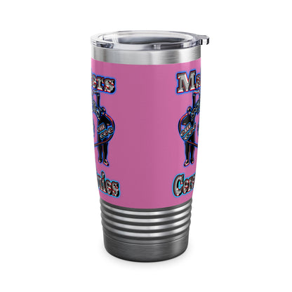 em cee squared - Ringneck Tumbler, 20oz (light pink)