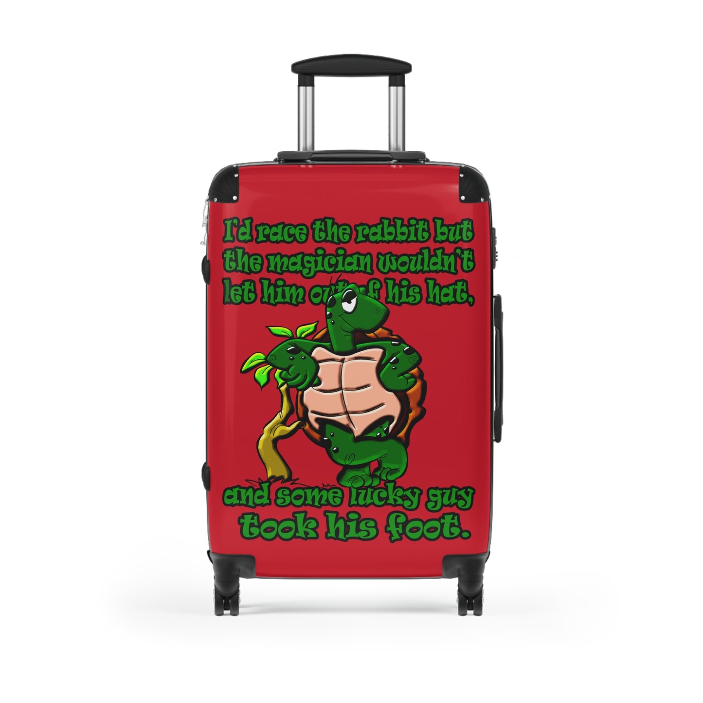 turtle race - Suitcase (dark red)