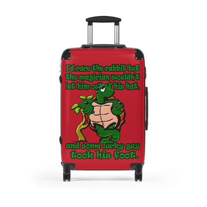 turtle race - Suitcase (dark red)