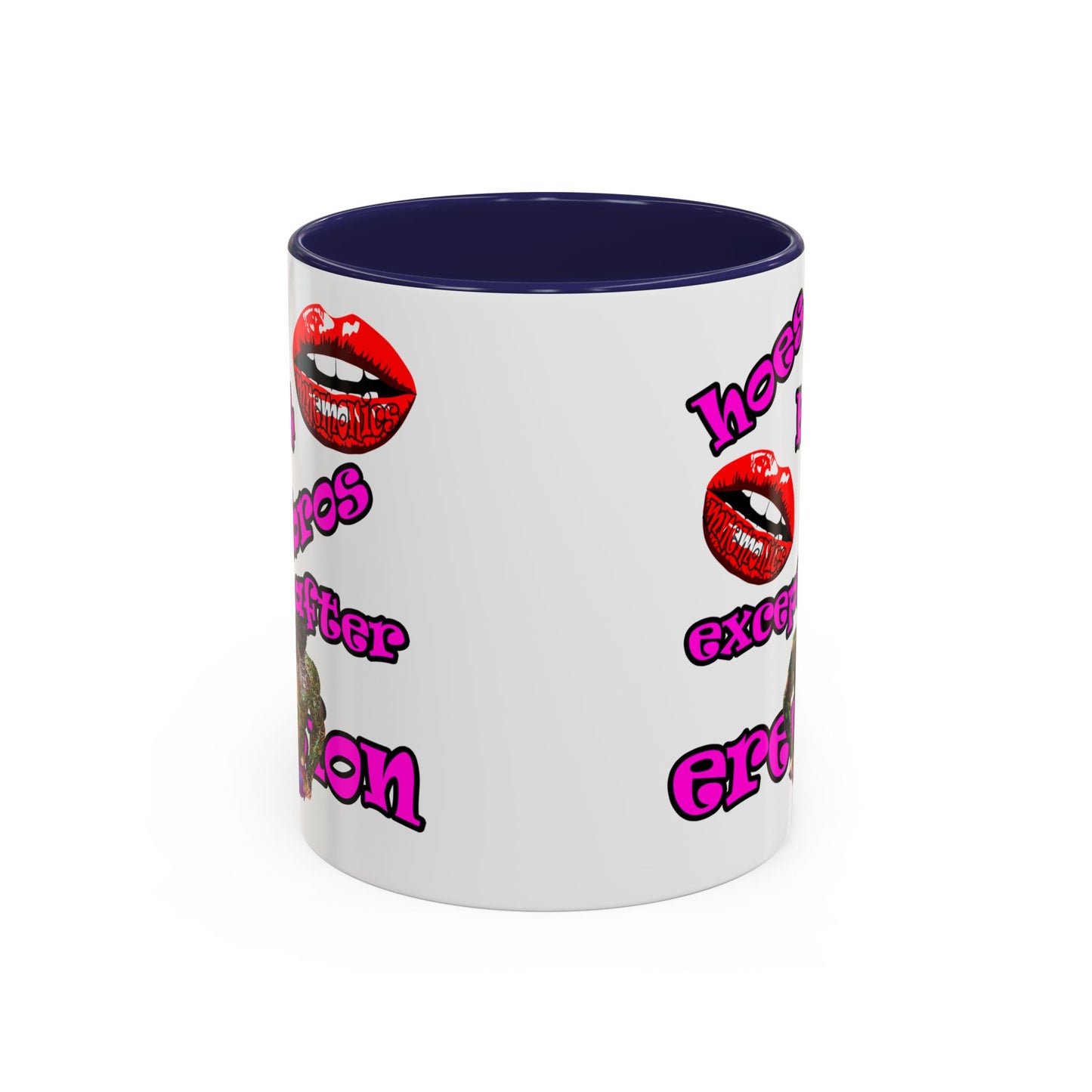 hoes b4 bros - Accent Mug (white)