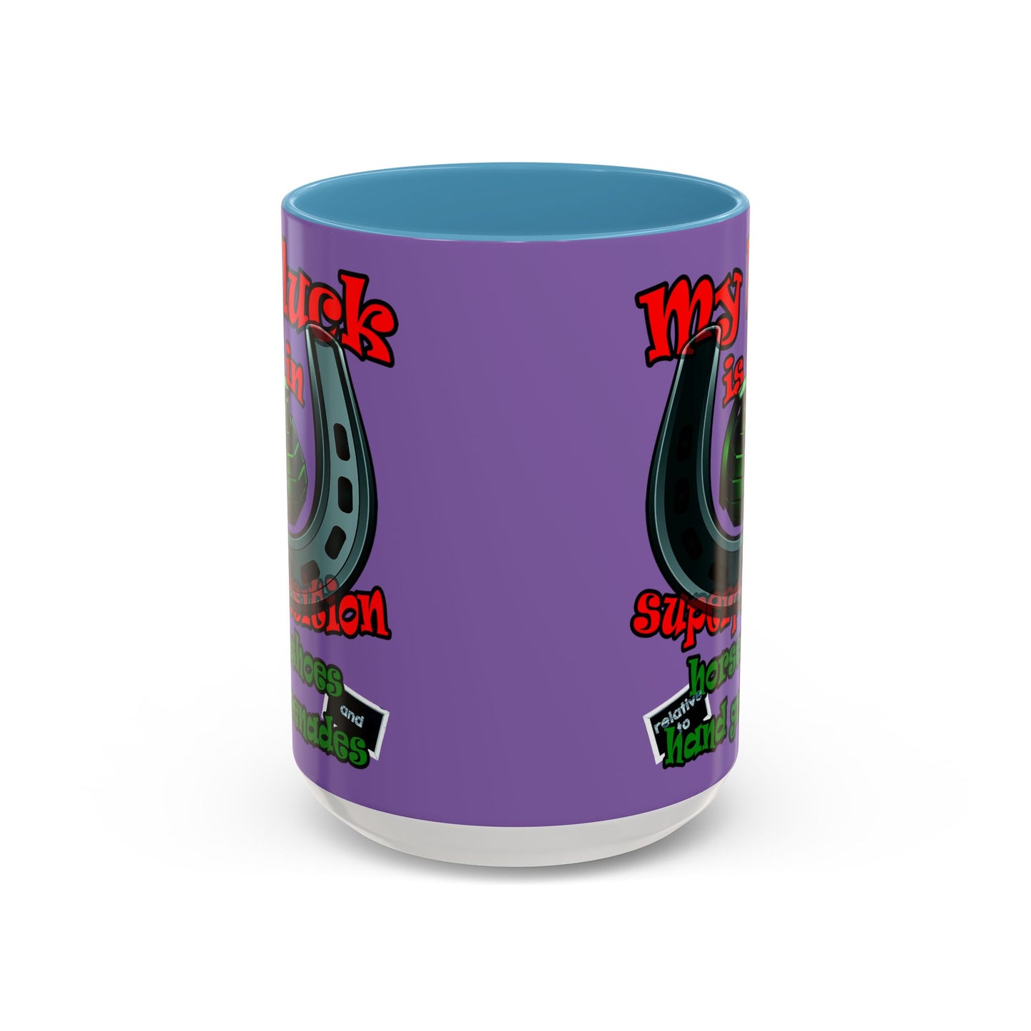 my luck - Accent Mug (light purple)
