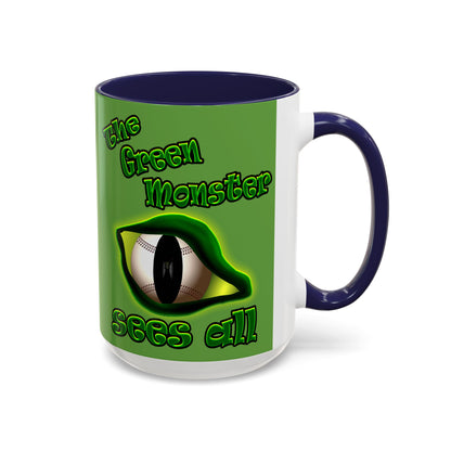 green monster - Accent Mug (green)