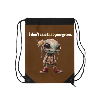 I don't care that your grey - Drawstring Bag (brown)