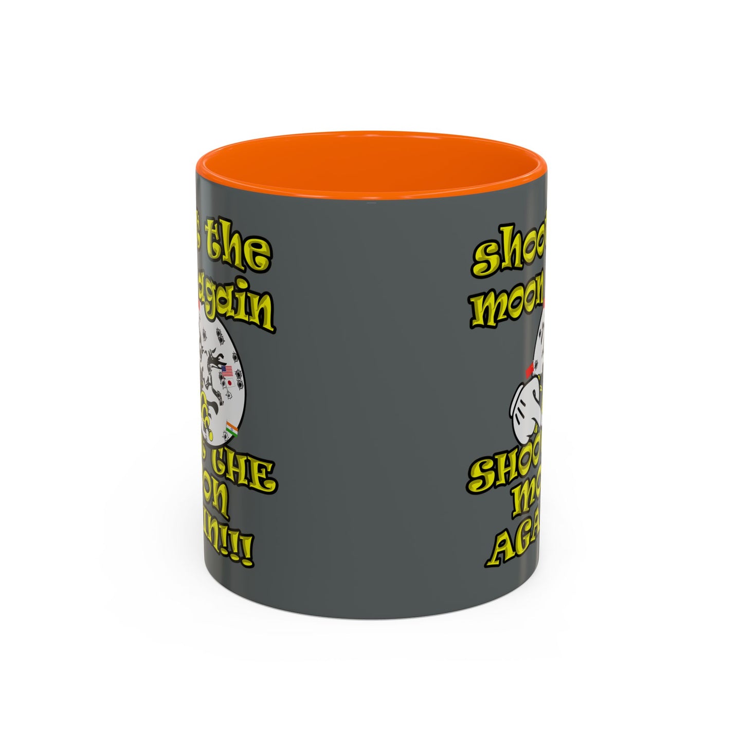 shoot the moon again - Accent Mug (dark grey)