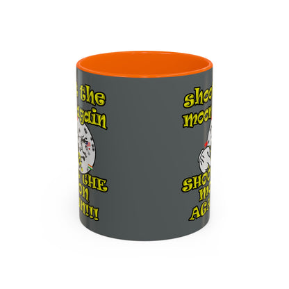 shoot the moon again - Accent Mug (dark grey)