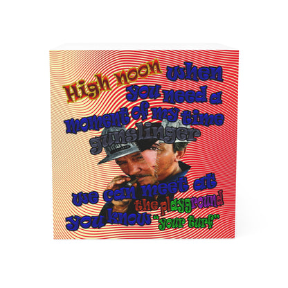 high noon - note cube (yellow-orange wave)