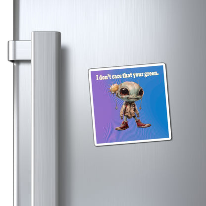 I don't care that your green - Magnets - (light blue-purple wave)