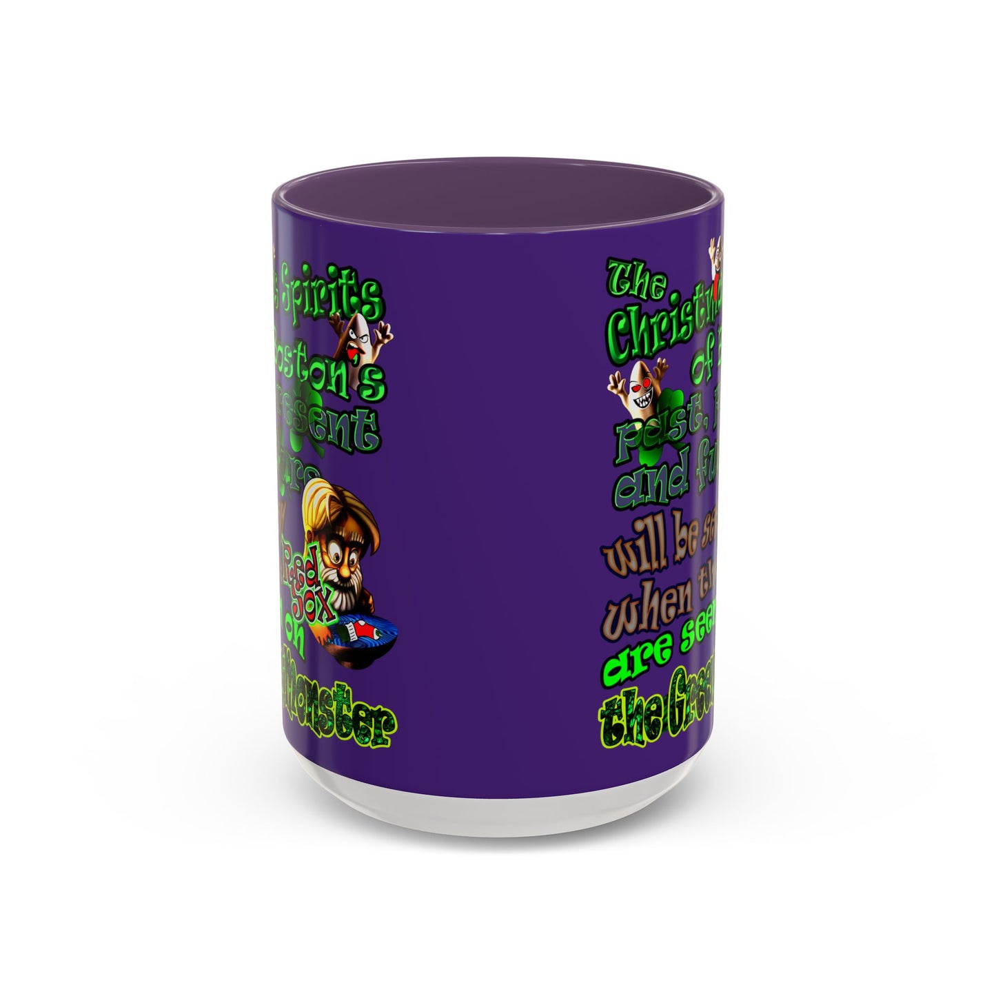 christmas spirits of boston - Accent Mug (purple)