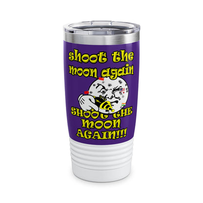 shoot the moon again - Ringneck Tumbler, 20oz (purple)
