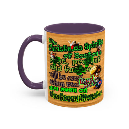 christmas spirits of boston - Accent Mug (butterscotch wood finish)