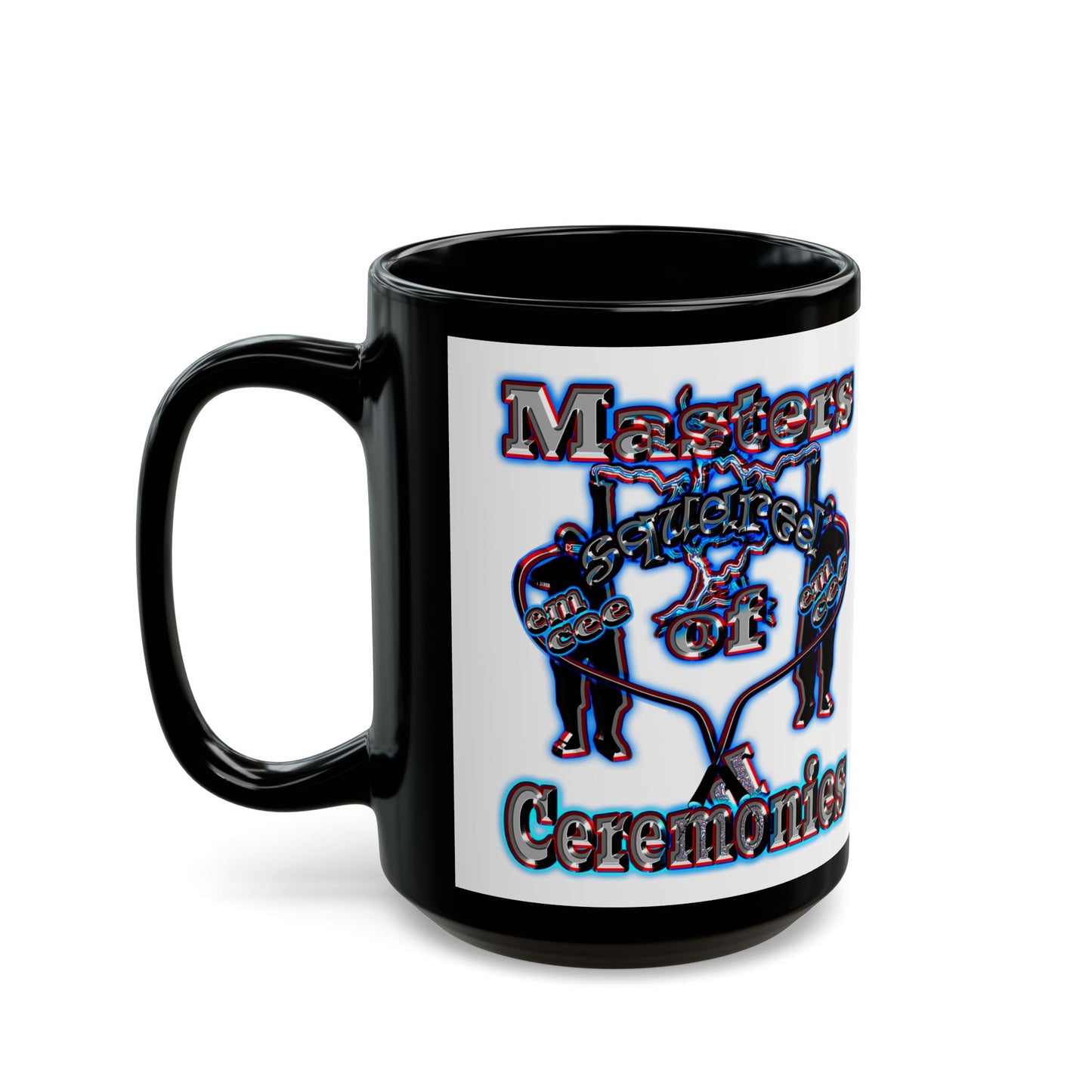 em cee squared - Black Mug (white)