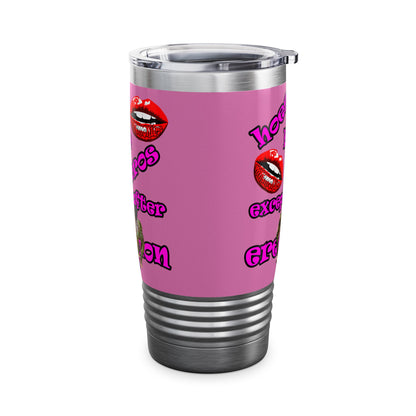hoes b4 bros - Ringneck Tumbler, 20oz (light pink)