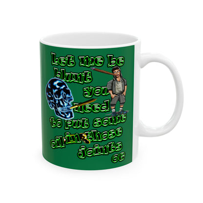 og - White Mug (dark green)