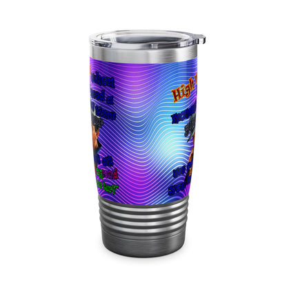 high noon - Ringneck Tumbler, 20oz (purple wave)