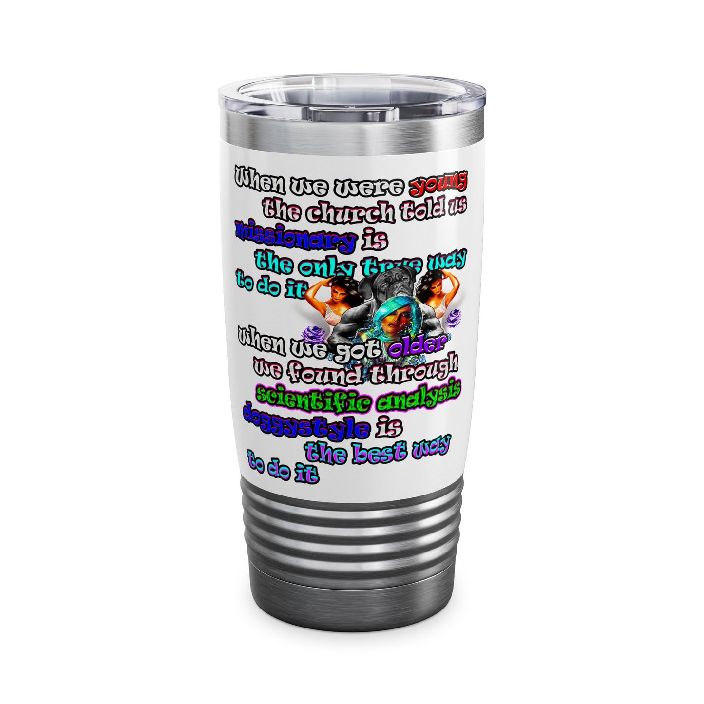 doggystyle - Ringneck Tumbler, 20oz (white)