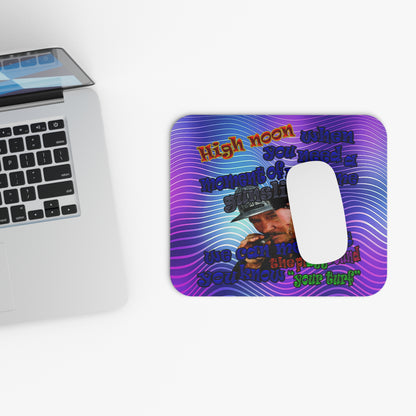 high noon - Mouse Pad (Rectangle) (purple wave)