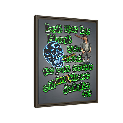 og - framed canvas art (grey-light grey)