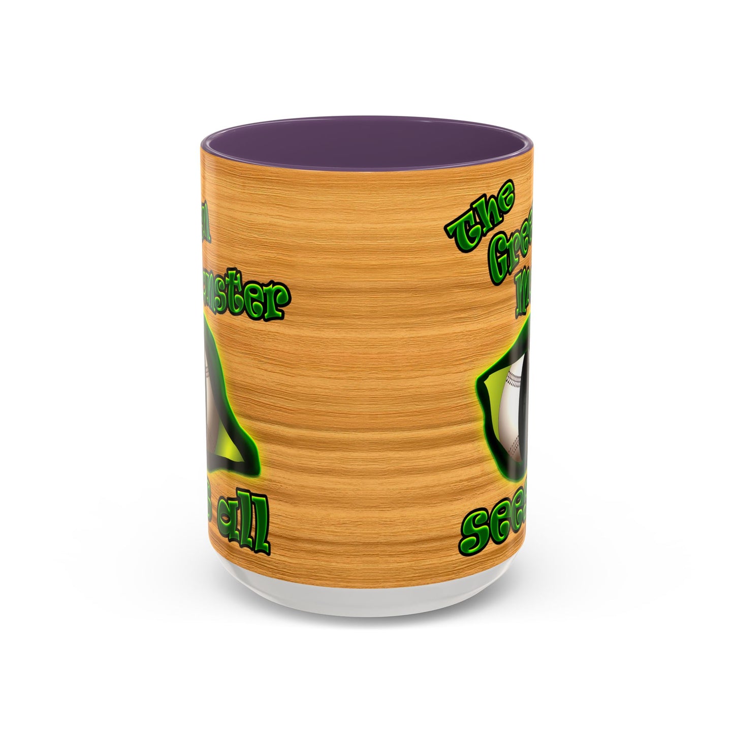 green monster - Accent Mug (butterscotch wood finish)