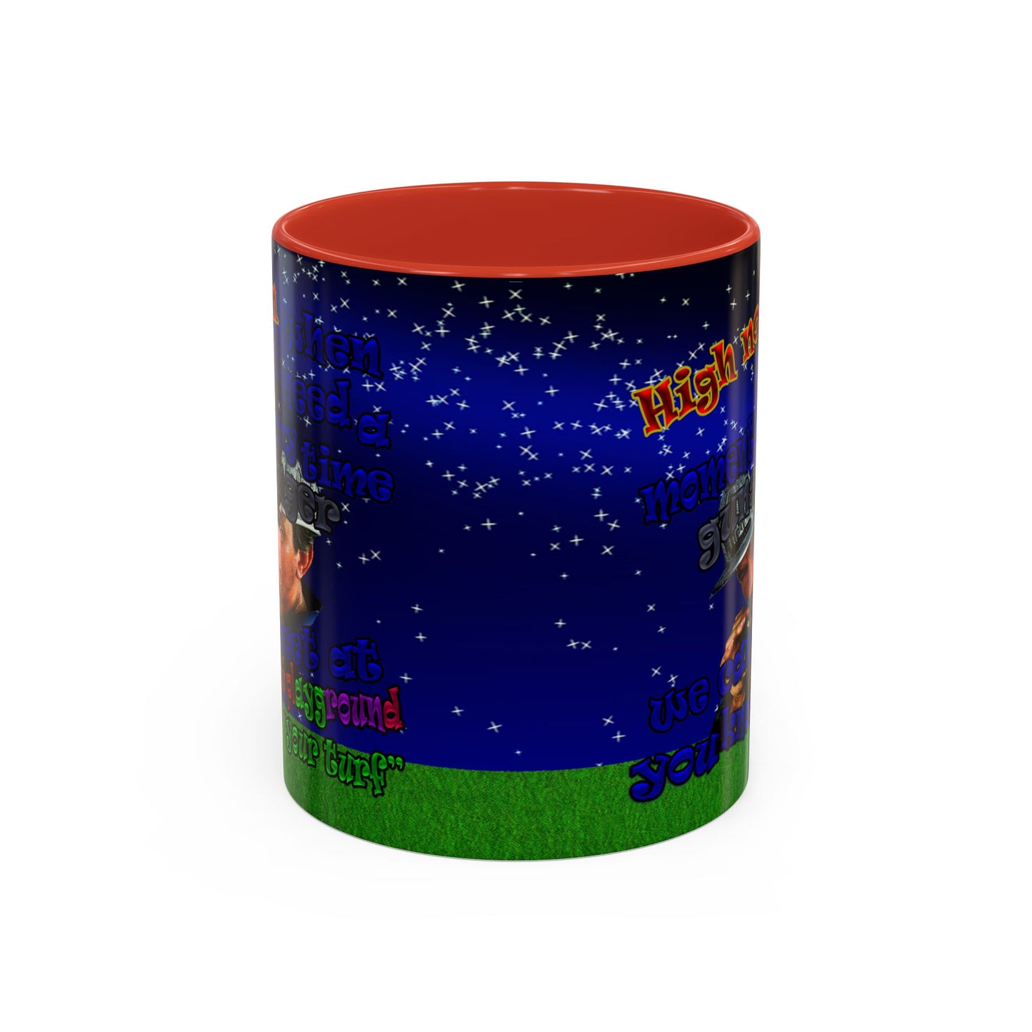 high noon - Accent Mug ('snoops' background)