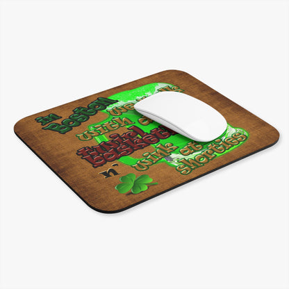 celtics logo - Mouse Pad (Rectangle) (brown papyrus)