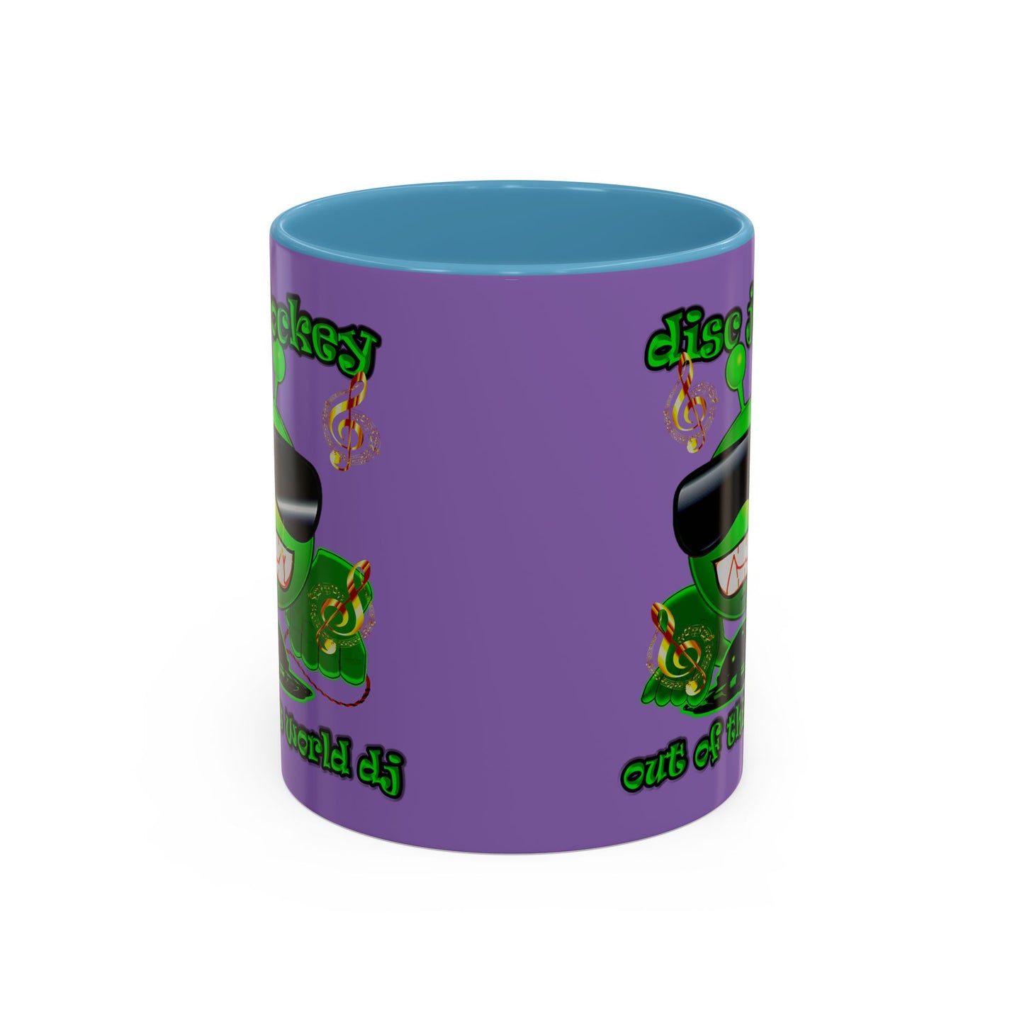 disc jockey - Accent Mug (light purple)