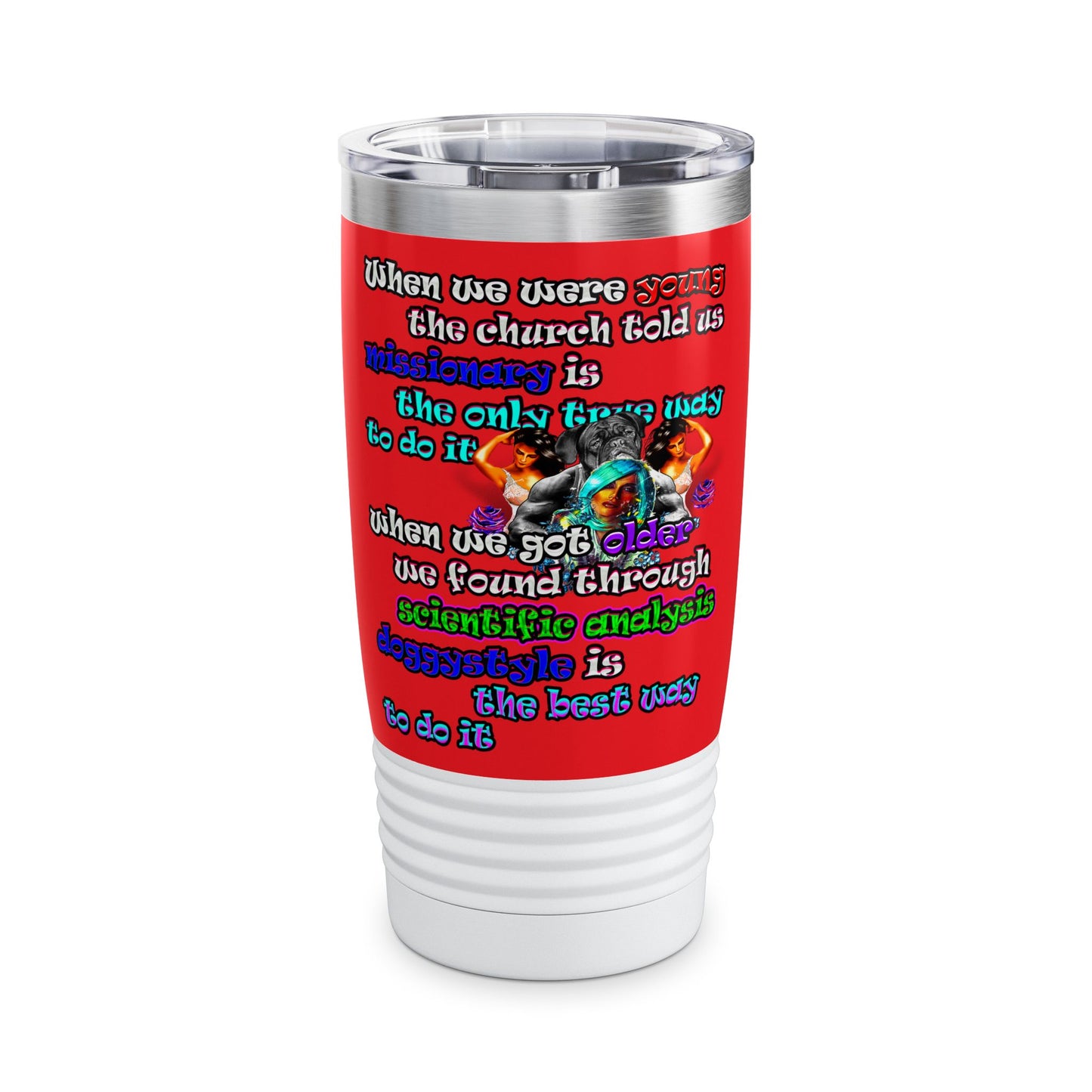doggystyle - Ringneck Tumbler, 20oz (red)