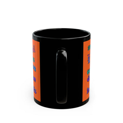declaration of the independents - Black Mug (orange)