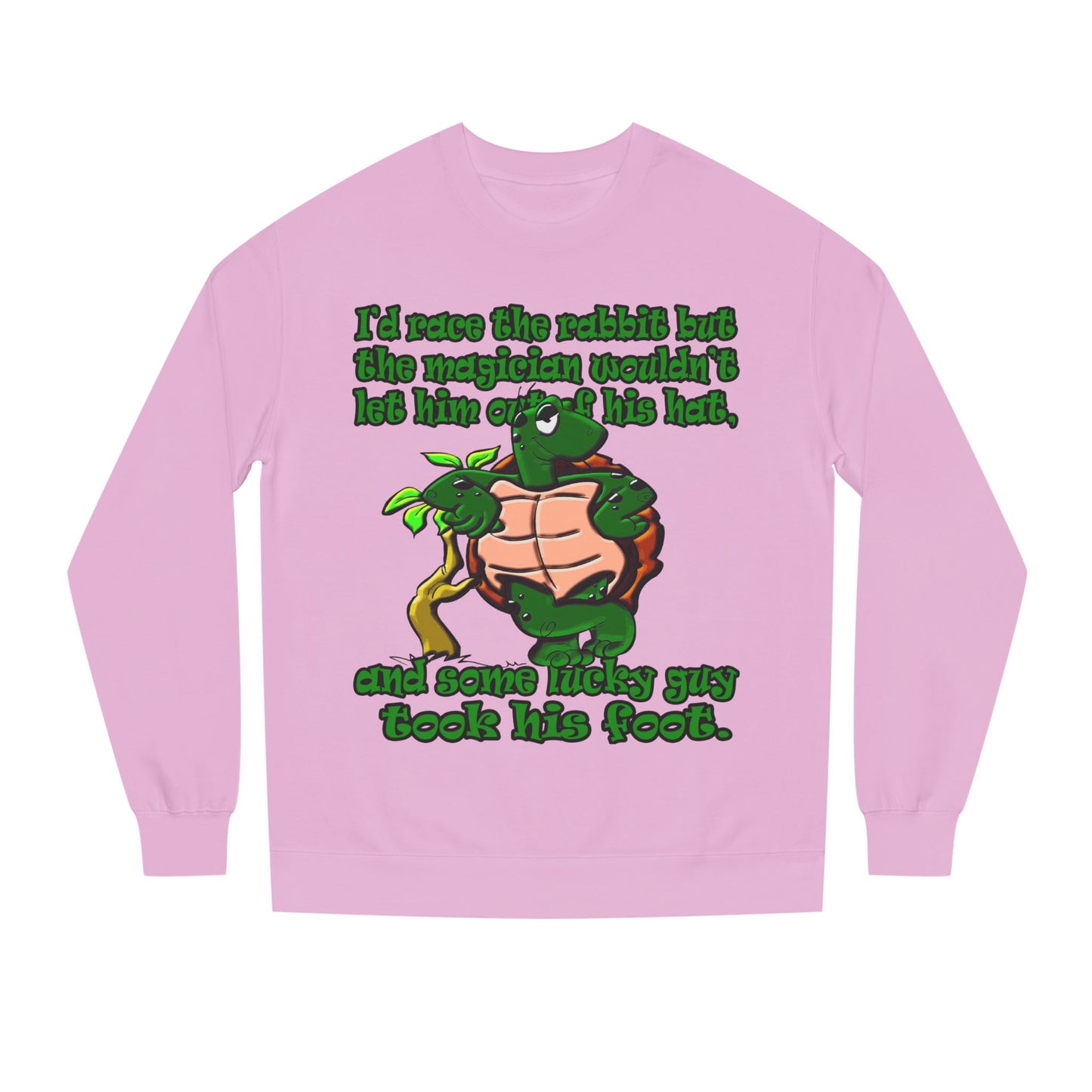 turtle race - Unisex Crew Neck Sweatshirt