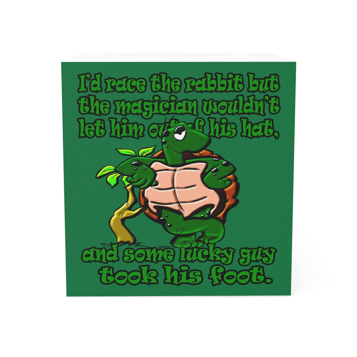 turtle race - note cube (dark green)